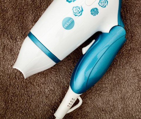 SUSZARKA DO WŁOSÓW SUSZARKA TURYSTYCZNA ELDOM HT82N SMIL 1200W NIEBIESKA