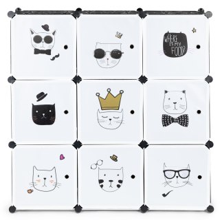 SZAFKA REGAŁ DLA DZIECI MODUŁOWA 9 PÓŁEK DZIECIĘCA