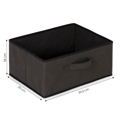 SZAFKA REGAŁ MATERIAŁOWA TEKSTYLNA 6 KOSZY SZARA