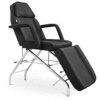 Fotel kosmetyczny do masażu tatuażu SPA MATERA - czarny