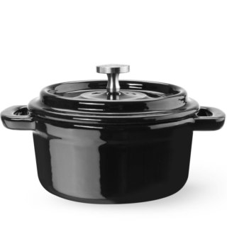 Garnek żeliwny emaliowany owalny 0.27 l 130x100x48 mm