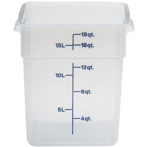 Pojemnik spożywczy CamSquare 17.2 l 256x310x320 mm - transparentny