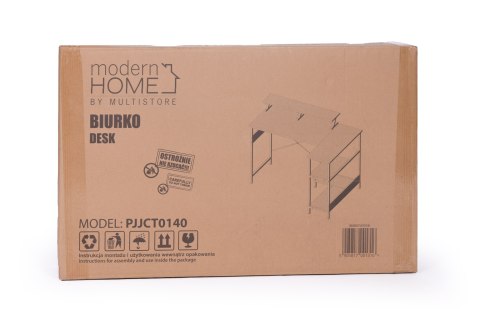 BIURKO NAROŻNE KOMPUTEROWE STÓŁ 3 PÓŁKI CZARNY MODERNHOME