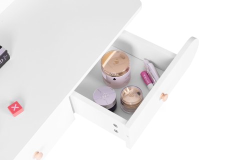 DUŻA NOWOCZESNA TOALETKA KOSMETYCZNA LUSTRO PÓŁKI MODERNHOME