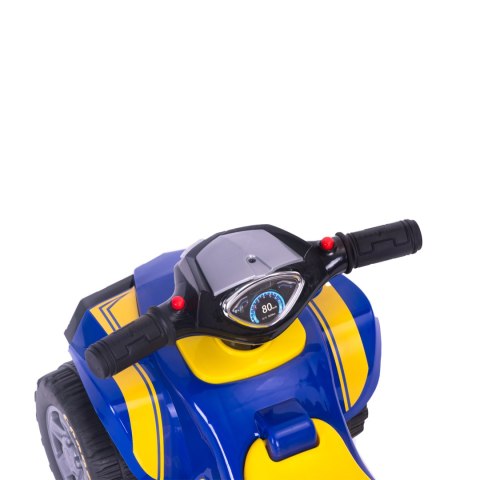 JEŹDZIK QUAD GOODYEAR INTERAKTYWNA KIEROWNICA DŹWIĘKI NIEBIESKI
