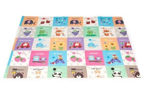 MATA PIANKOWA EDUKACYJNA DWUSTRONNA SKŁADANA DUŻA TORBA ECOTOYS