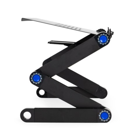 PODSTAWKA STOLIK STOJAK POD LAPTOP ALUMINIOWY SKŁADANY Z REGULACJĄ 2 BLATY