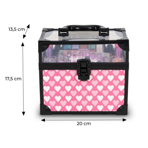 ZESTAW KUFEREK KOSMETYKÓW DO MAKIJAŻU I PAZNOKCI DLA DZIECI