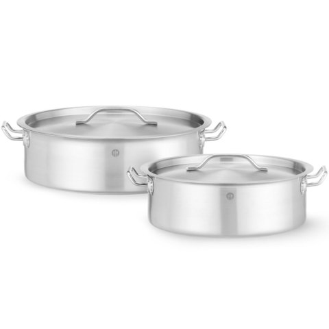 Garnek niski z pokrywką Budget Line 15.8 l śr. 380x139 mm