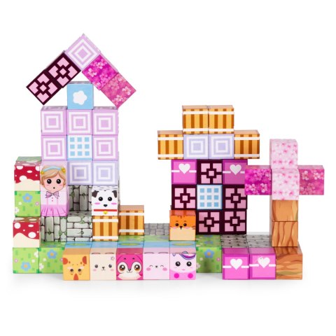 Klocki magnetyczne konstrukcyjne dla dzieci zestaw 113 elementów