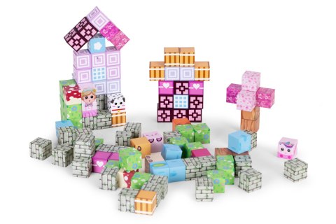 Klocki magnetyczne konstrukcyjne dla dzieci zestaw 113 elementów