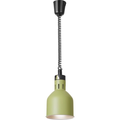 Lampa do podgrzewania potraw wisząca cylindryczna śr. 175 mm 250 W - zielona