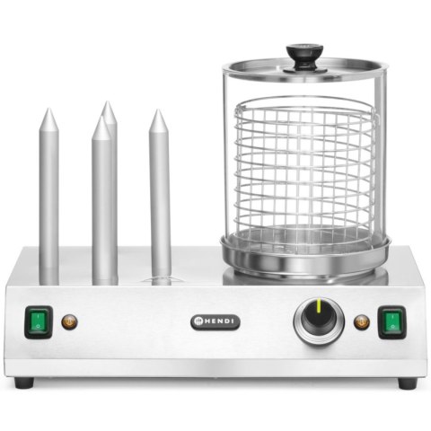 Podgrzewacz do hot-dogów bułek parówek 4 szpikulce 550 W
