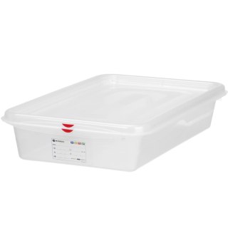 Pojemnik spożywczy GN 2/3 z etykietą pokrywką 19 l 354x325x200 mm