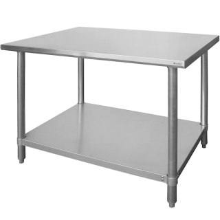 Stół centralny z półką skręcany Budget Line - 100x60x85 cm