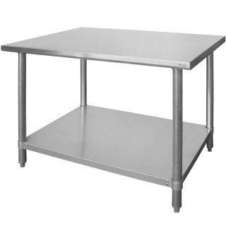 Stół centralny z półką skręcany Budget Line - 120x60x85 cm