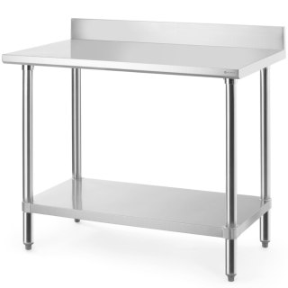 Stół przyścienny z półką rantem skręcany Budget Line 100x60x95 cm