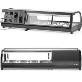 Witryna chłodnicza do sushi 4x GN 1/3 LED 0-12 C 190 W