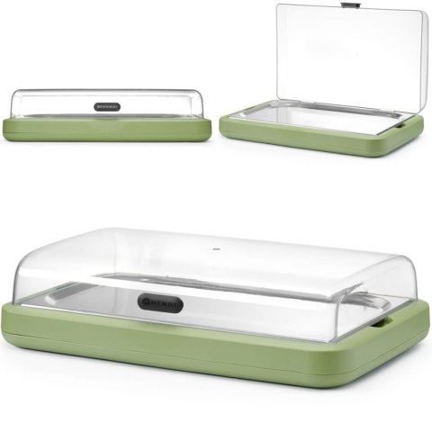 Witrynka ekspozycyjna z wkładem chłodzącym UNIQ GN 1/1 - zielona