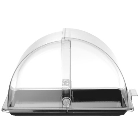 Witrynka taca ekspozycyjna bufetowa z pokrywą roll-top GN 1/2