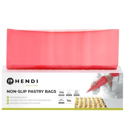 Worki foliowe cukiernicze do szprycowania ozdabiania 520 x 280 mm - rolka 70 szt.