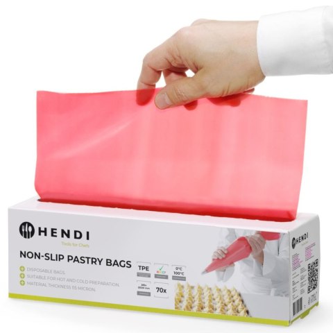 Worki foliowe cukiernicze do szprycowania ozdabiania 520 x 280 mm - rolka 70 szt.