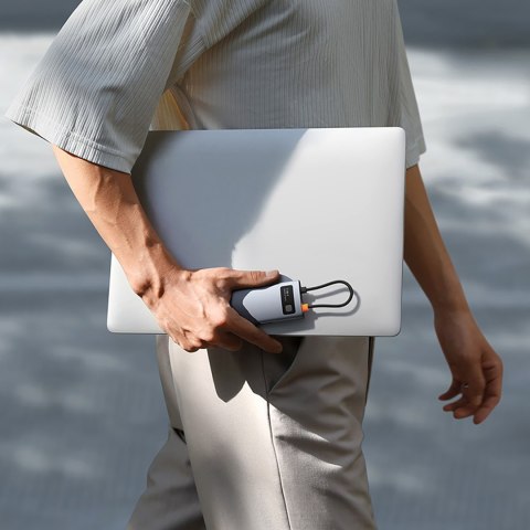 7w1 HUB adapter Metal Gleam USB-C HDMI USB-A USB-C PD SD microSD - szary