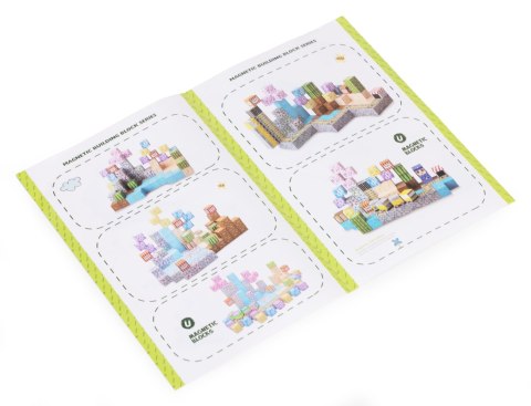 Klocki magnetyczne konstrukcyjne dla dzieci zestaw 169 elementów