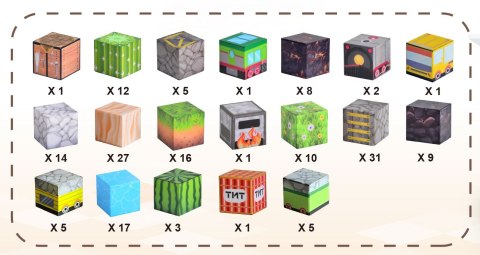 Klocki magnetyczne konstrukcyjne dla dzieci zestaw 169 elementów