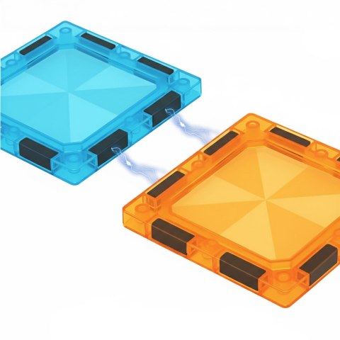 Klocki magnetyczne tor kulkowy LED klocki konstrukcyjne kulodrom 166 elementów