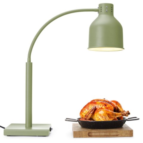 Lampa grzewcza stołowa do podgrzewania potraw giętka 250 W - zielona