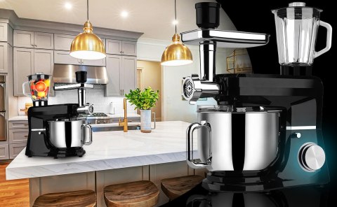 Robot kuchenny planetarny z maszynką do mięsa 5w1 6 l 3200 W