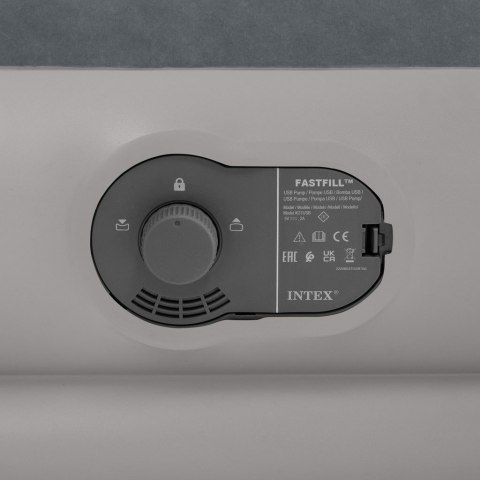 Materac dmuchany jednoosobowy 191x99x30 cm z wbudowaną pompką elektryczną INTEX 64112