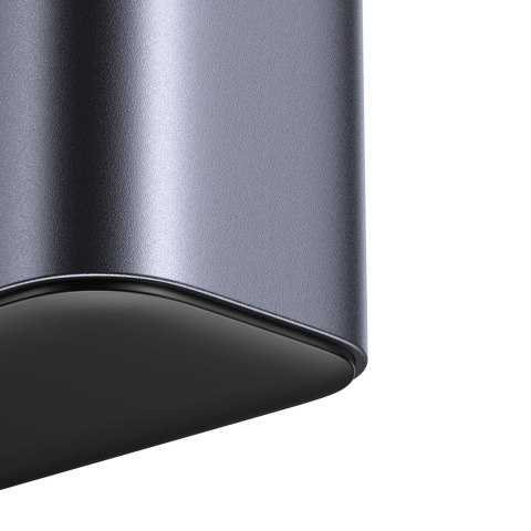 Stacja ładowania ładowarka wieloportowa GaN 65W EU 4x USB-C i 2x USB-A - ciemnoszara