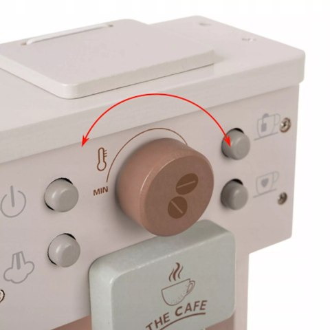 Drewniany ekspres do kawy dla dzieci z akcesoriami