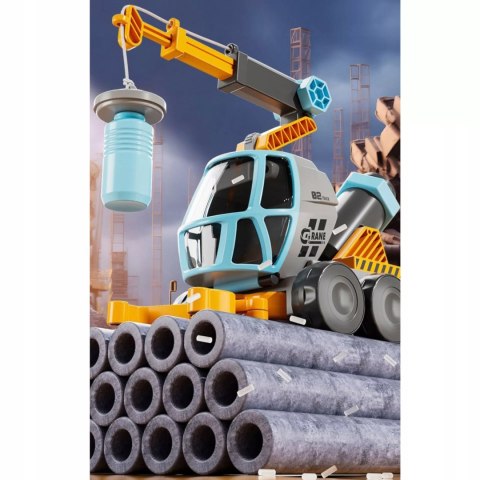 Edukacyjny dźwig autko 2w1 mikroskop dźwig chwytak 3+ DC9165