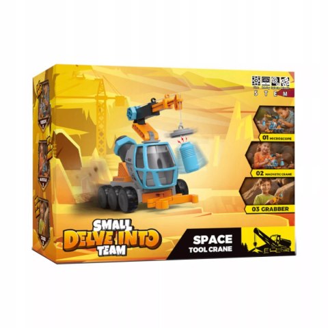 Edukacyjny dźwig autko 2w1 mikroskop dźwig chwytak 3+ DC9165