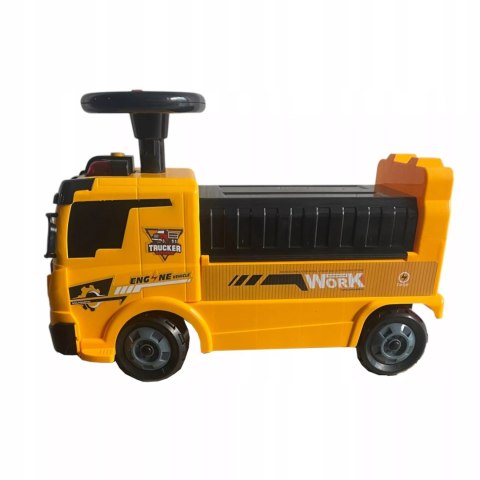 Jeździk 2w1pojazd budowlany + 4 autka rozkładany parking dźwig dźwięk ZH913