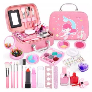 Kuferek kosmetyków Mała Syrenka - zestaw do makijażu i paznokci dla dzieci