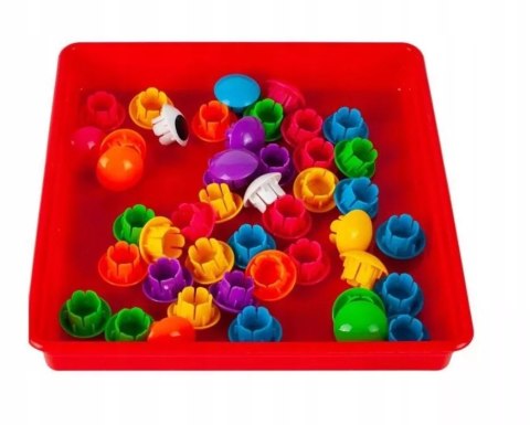 Mozaika Montessori guzikowa dla malucha układanka trening rączki