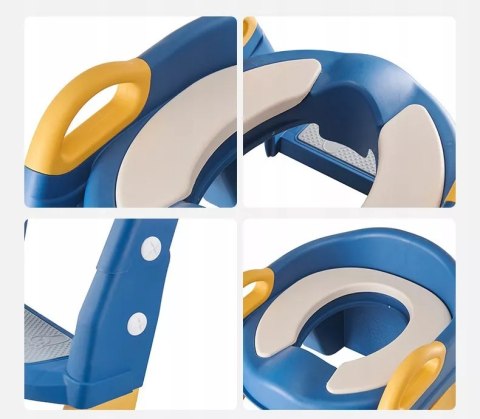 NAKŁADKA SEDES DRABINA SIEDZISKO ANTYPOŚLIZGOWA NOCNIK 2w1 JT-120 NIEBIESKI