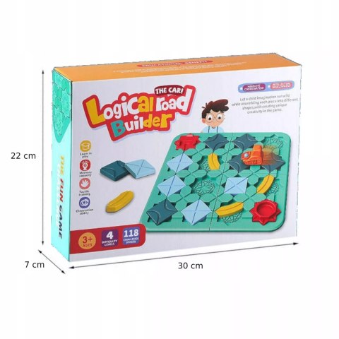 Układanka tor budowanie drogi trasy labirynt gra logiczna edukacyjna BS779