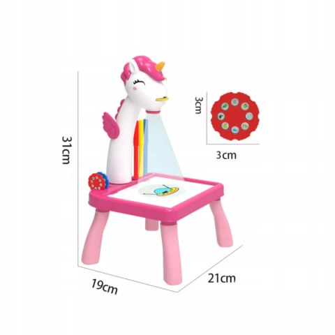 Zestaw 3 projektorów dla dziewczynki zabawka kreatywna do rysowania