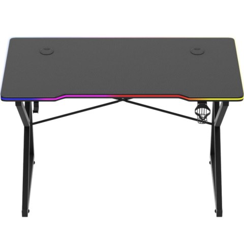 Biurko gamingowe dla graczy LED RGB HERO 1.7 120x60cm - czarny