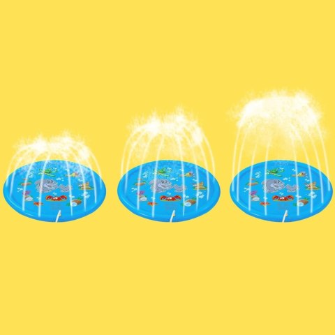 Brodzik letnia mata wodna fontanna 150 cm zraszacz delfin ślizgawka 1657