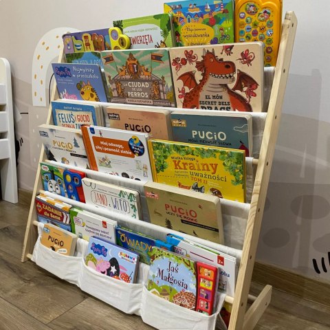 Regał na książki dla dzieci Stojak Półka Szafka Organizer Biblioteczka