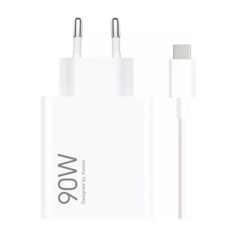Ładowarka sieciowa Xiaomi HyperCharge Combo USB-A 6.1A 90W z kablem USB-C - biała