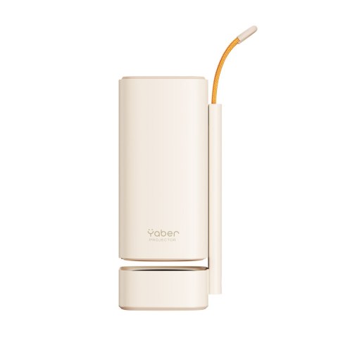 Projektor multimedialny przenośny składany WiFi BT FullHD 1080p - beżowy