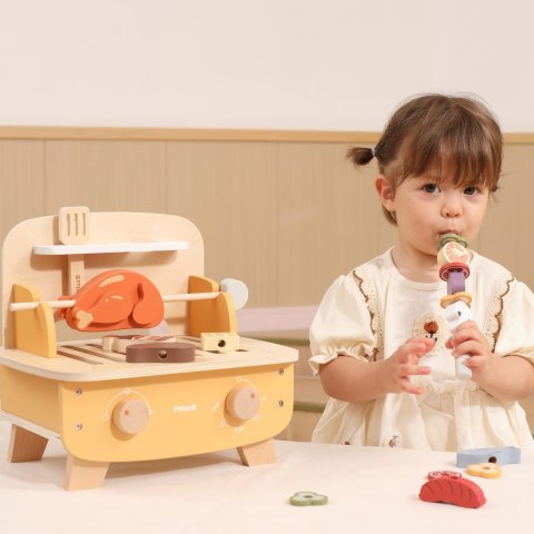 VIGA Drewniany Zestaw do Grillowania BBQ Grill