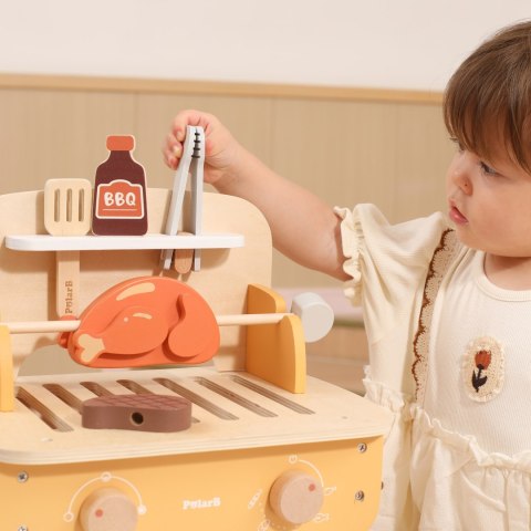 VIGA Drewniany Zestaw do Grillowania BBQ Grill